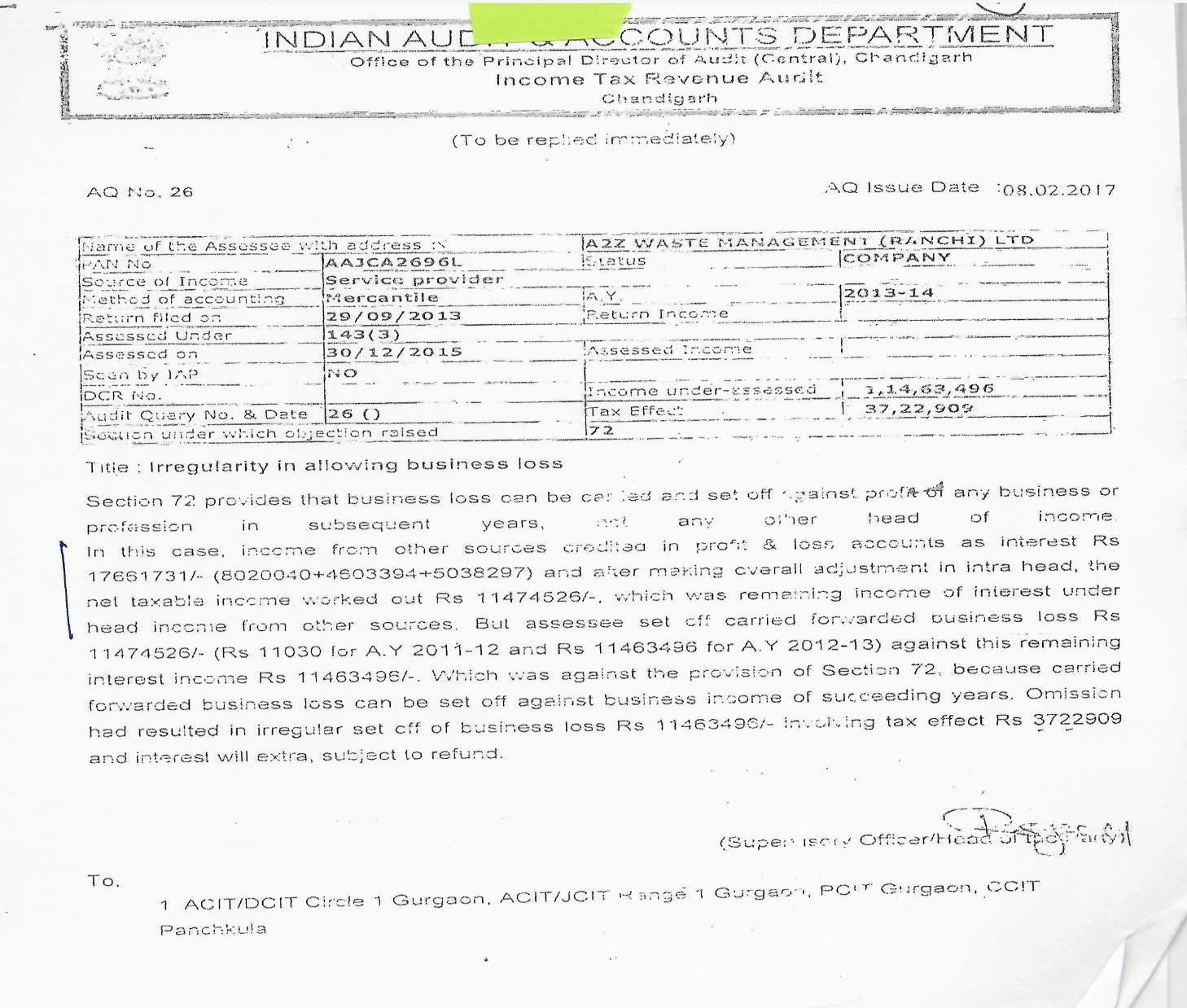 Exhibit reproduced from the original judgment