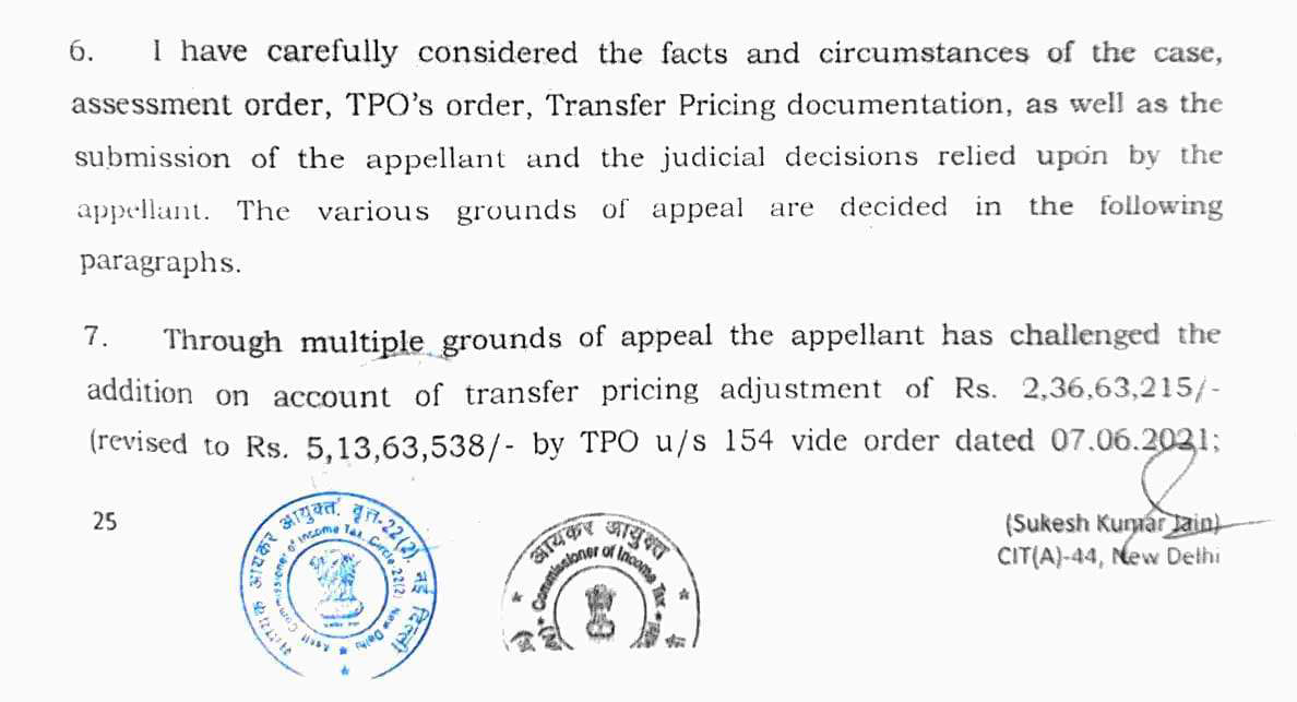 Exhibit reproduced from the original judgment