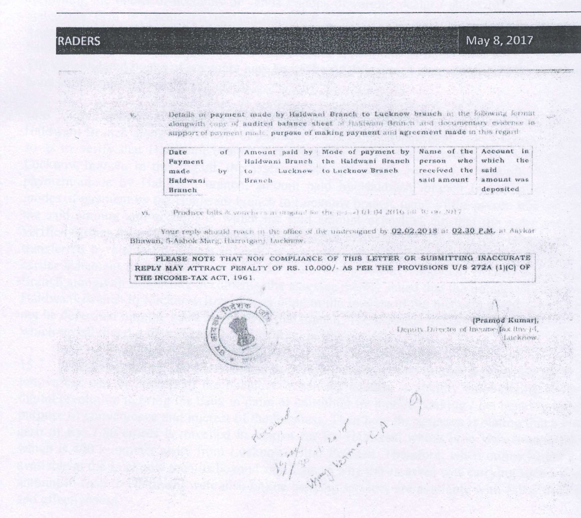 Exhibit reproduced from the original judgment
