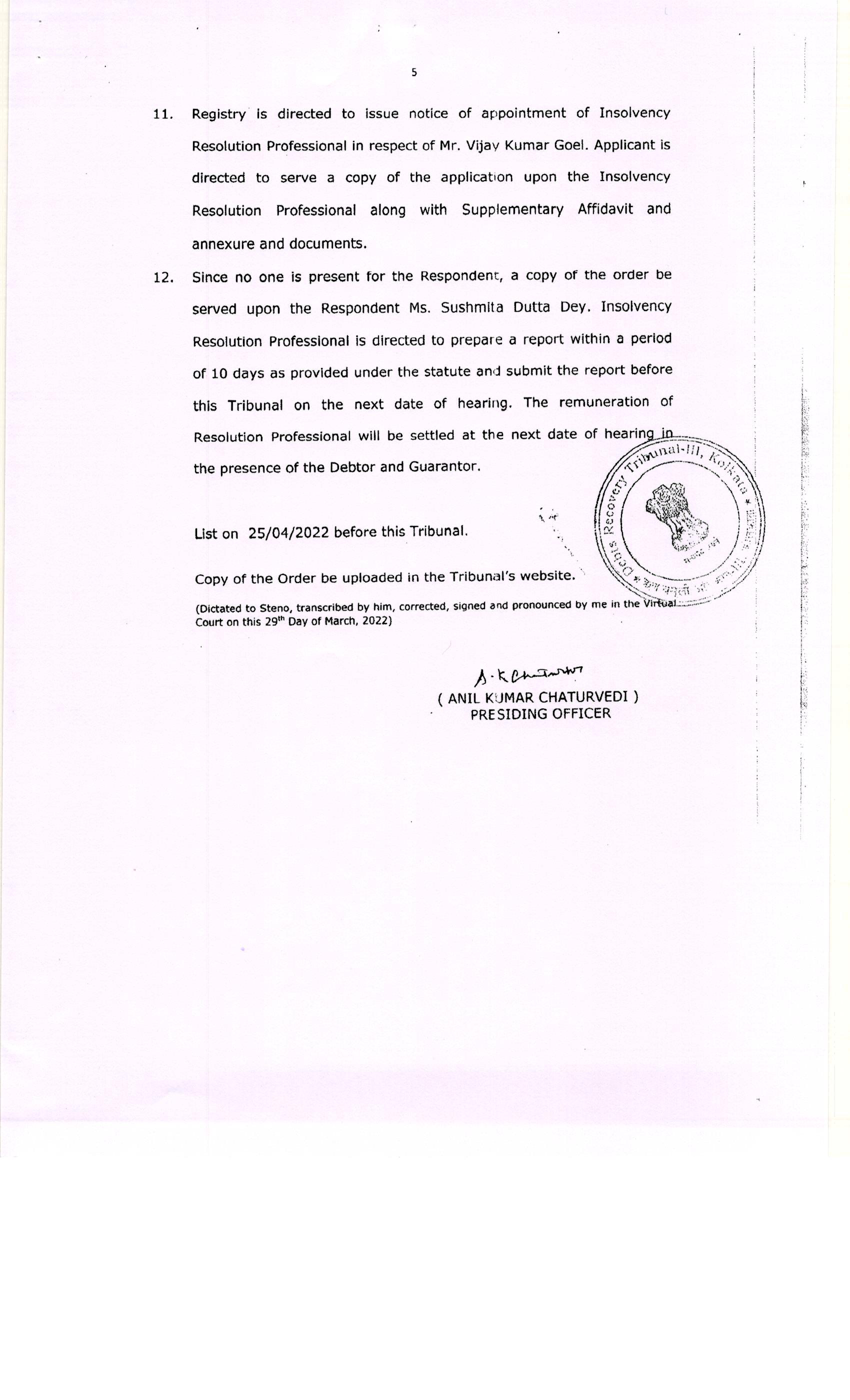 Exhibit reproduced from the original judgment