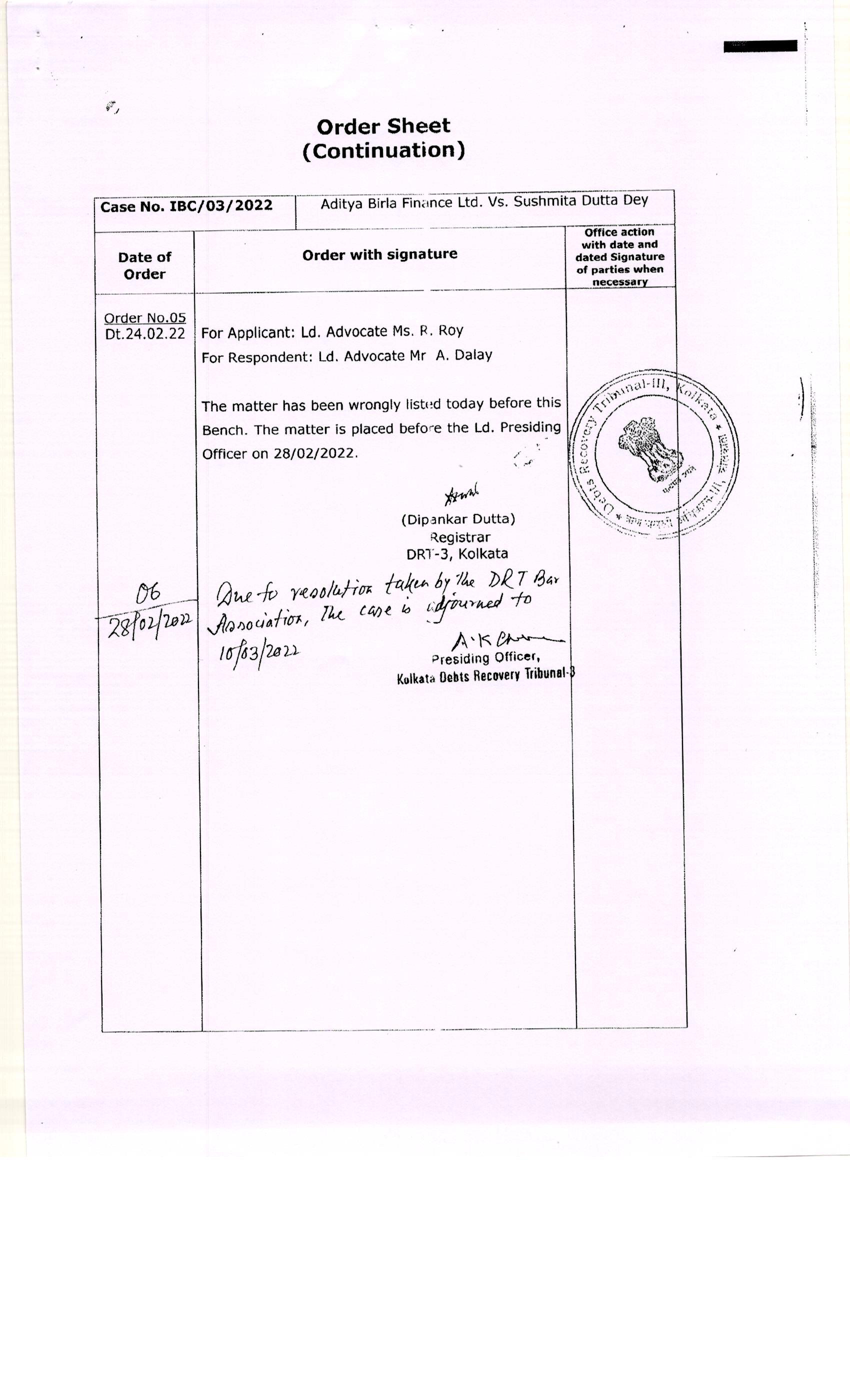 Exhibit reproduced from the original judgment