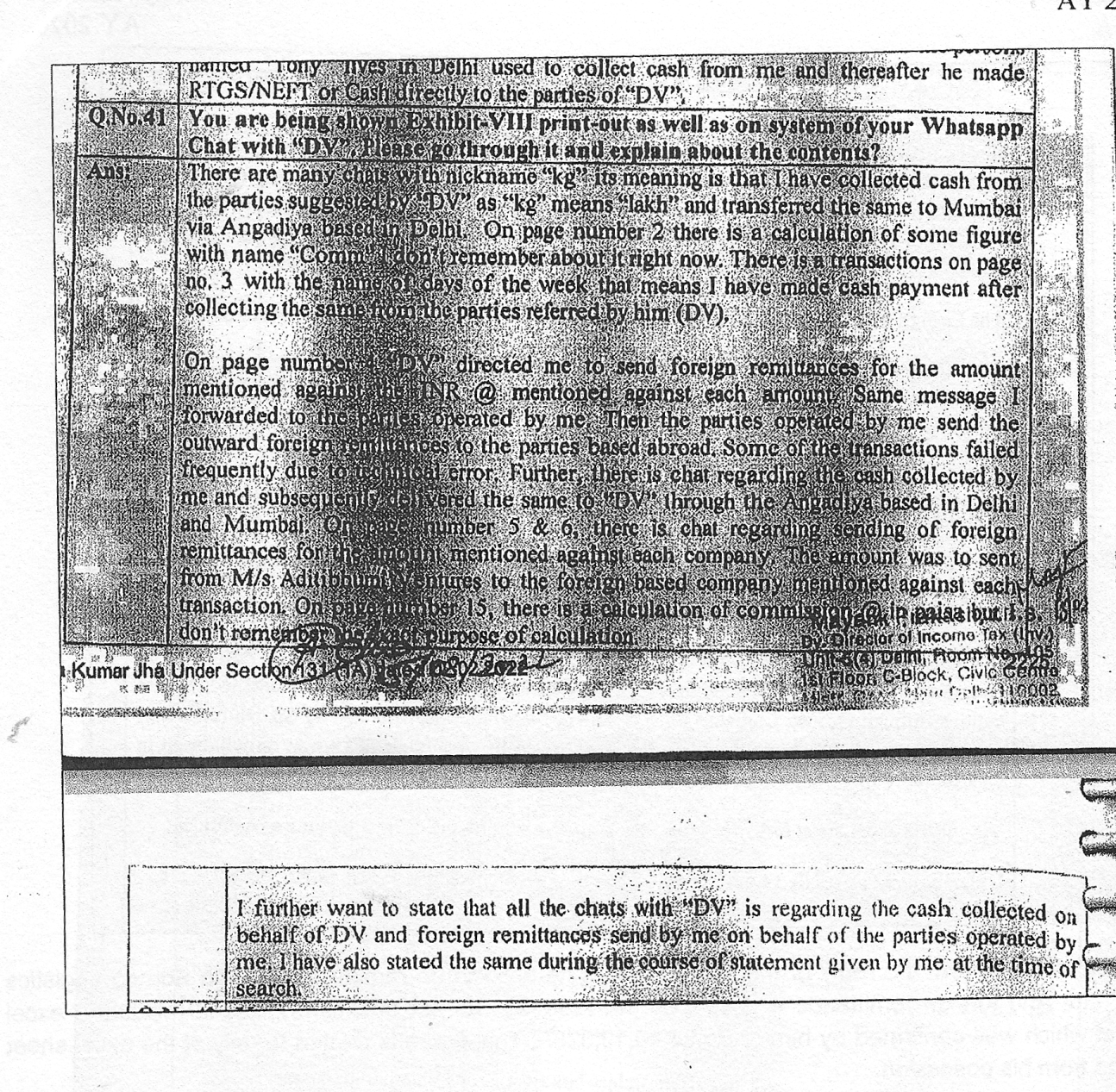 Exhibit reproduced from the original judgment