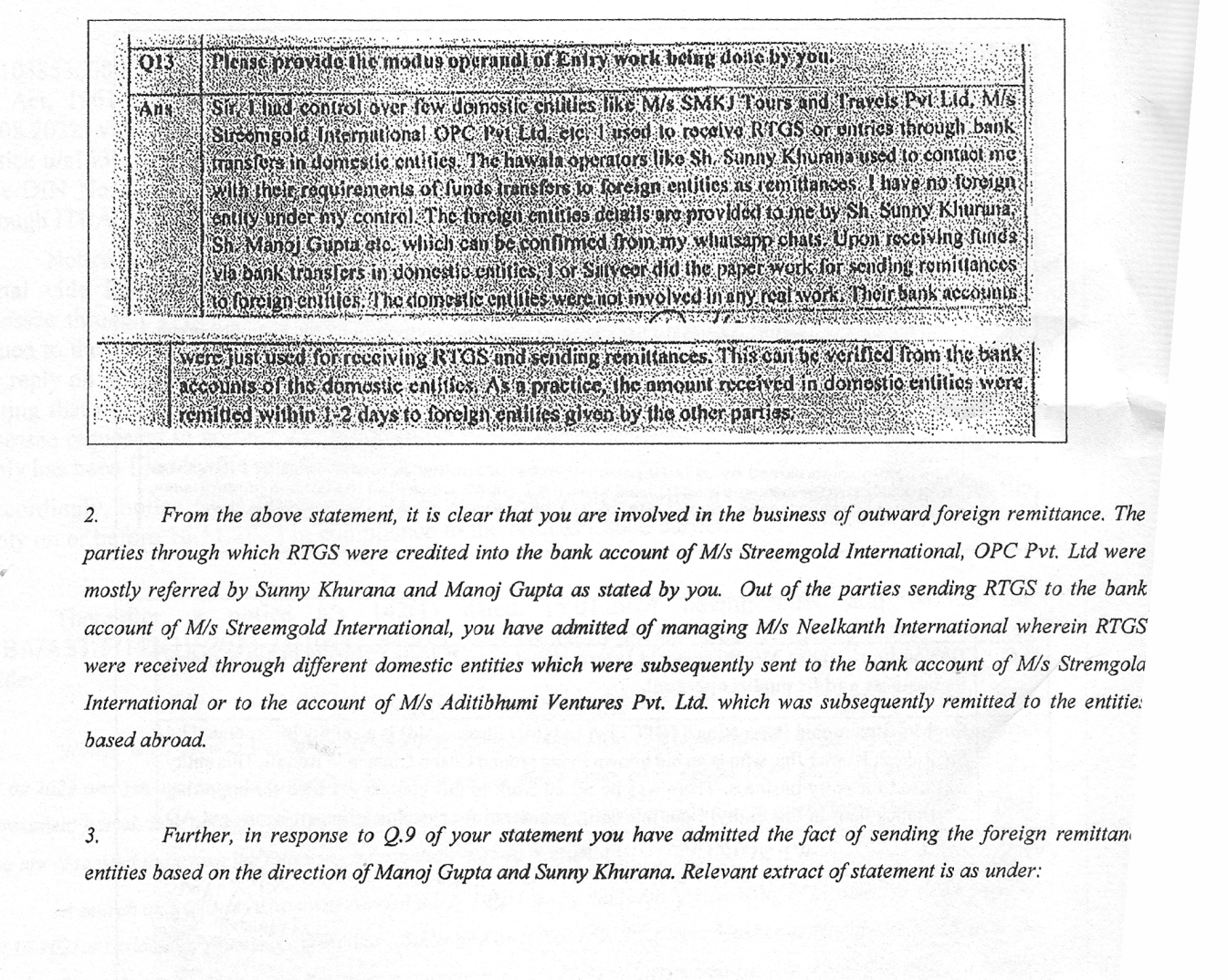 Exhibit reproduced from the original judgment