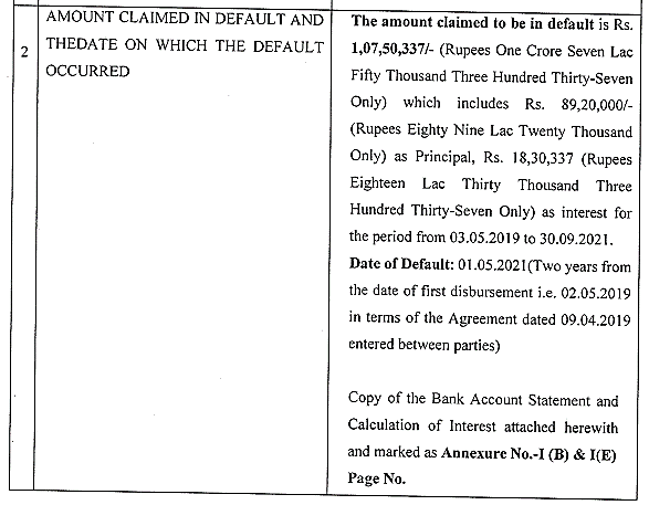 Exhibit reproduced from the original judgment