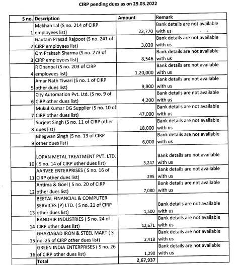 Exhibit reproduced from the original judgment