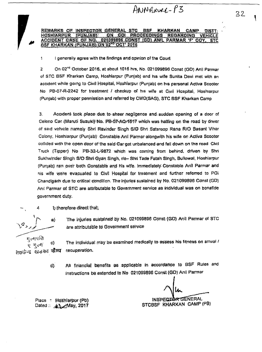 Exhibit reproduced from the original judgment