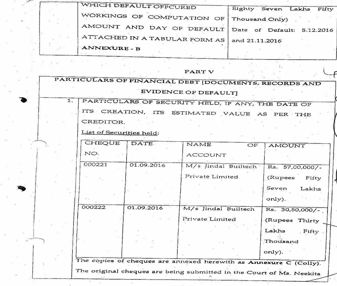 Exhibit reproduced from the original judgment