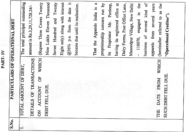Exhibit reproduced from the original judgment