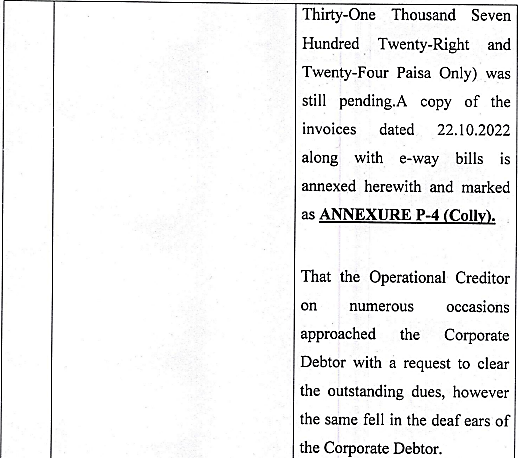Exhibit reproduced from the original judgment