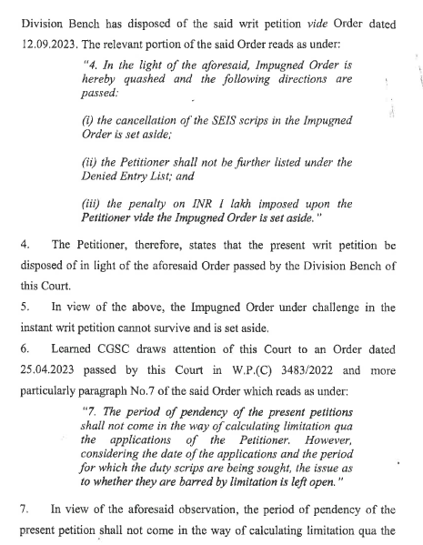 Exhibit reproduced from the original judgment