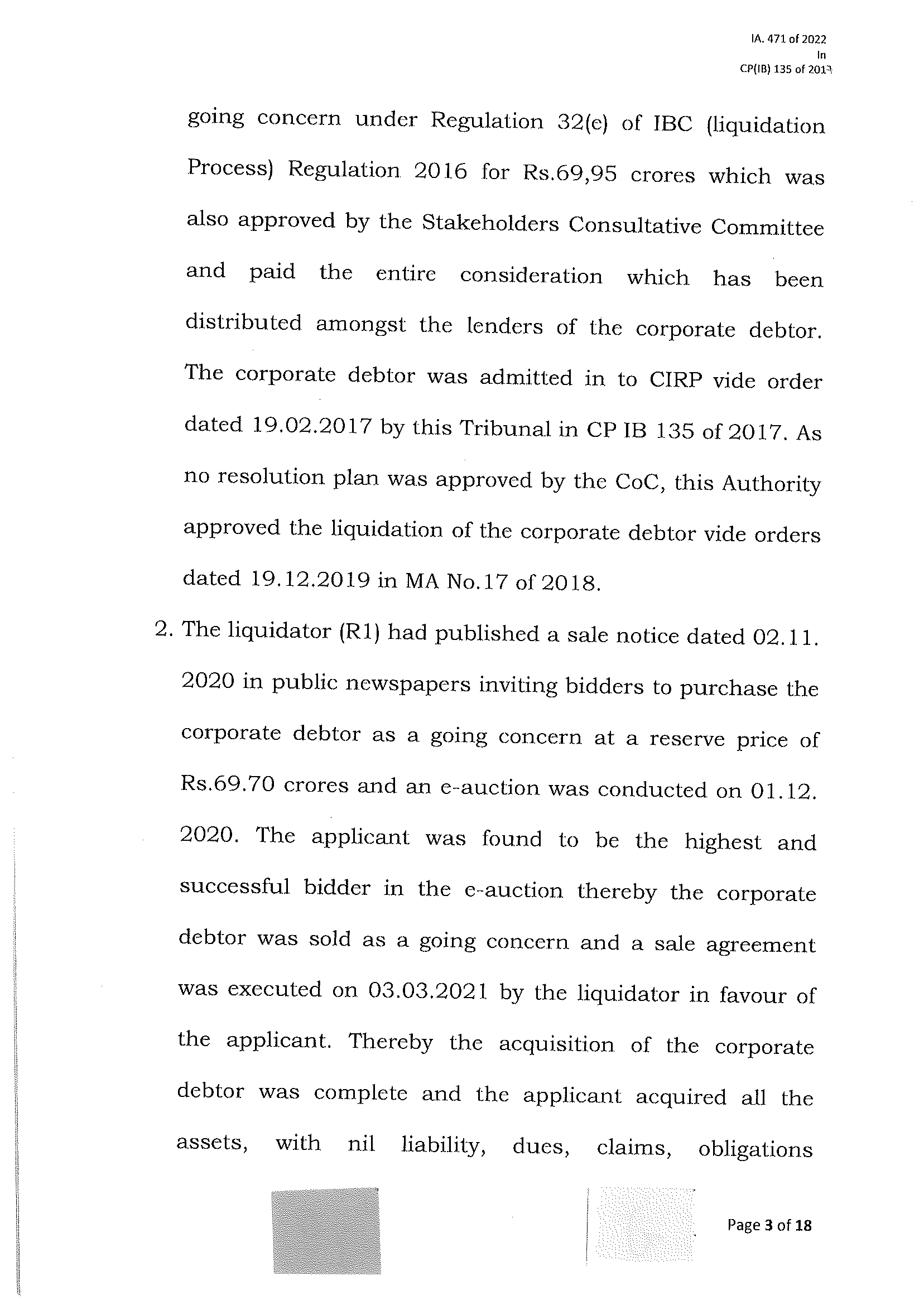 Exhibit reproduced from the original judgment