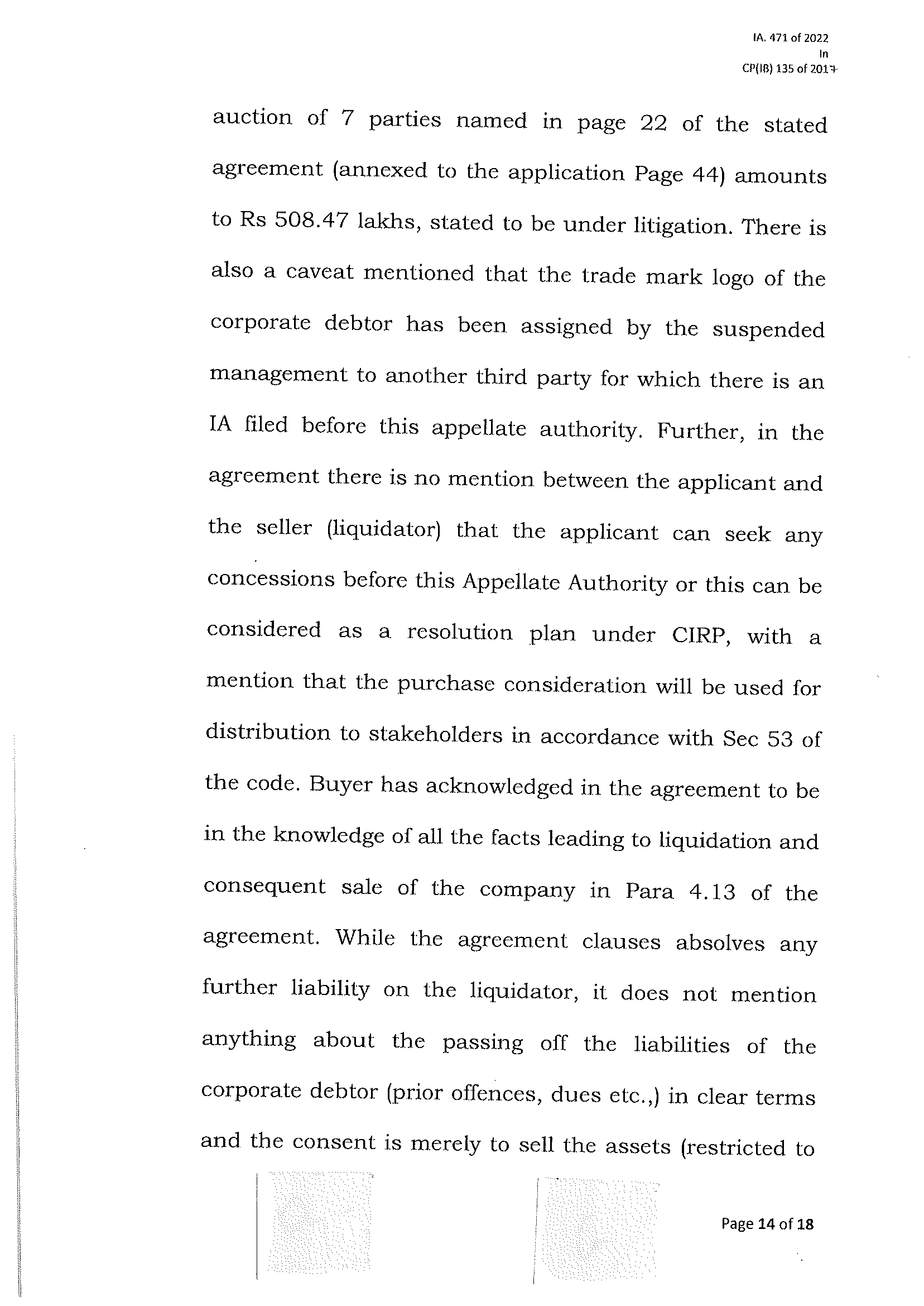 Exhibit reproduced from the original judgment