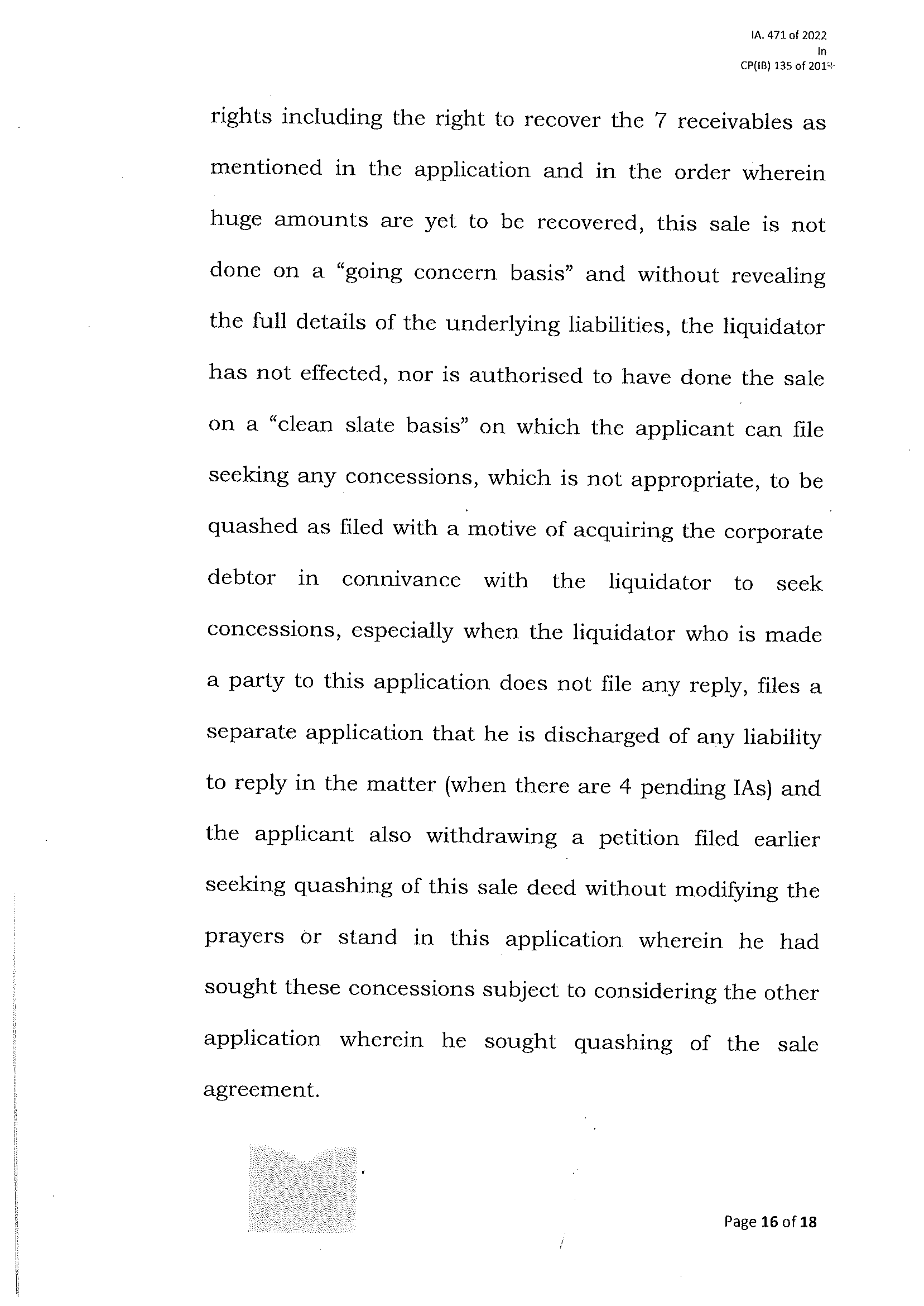 Exhibit reproduced from the original judgment