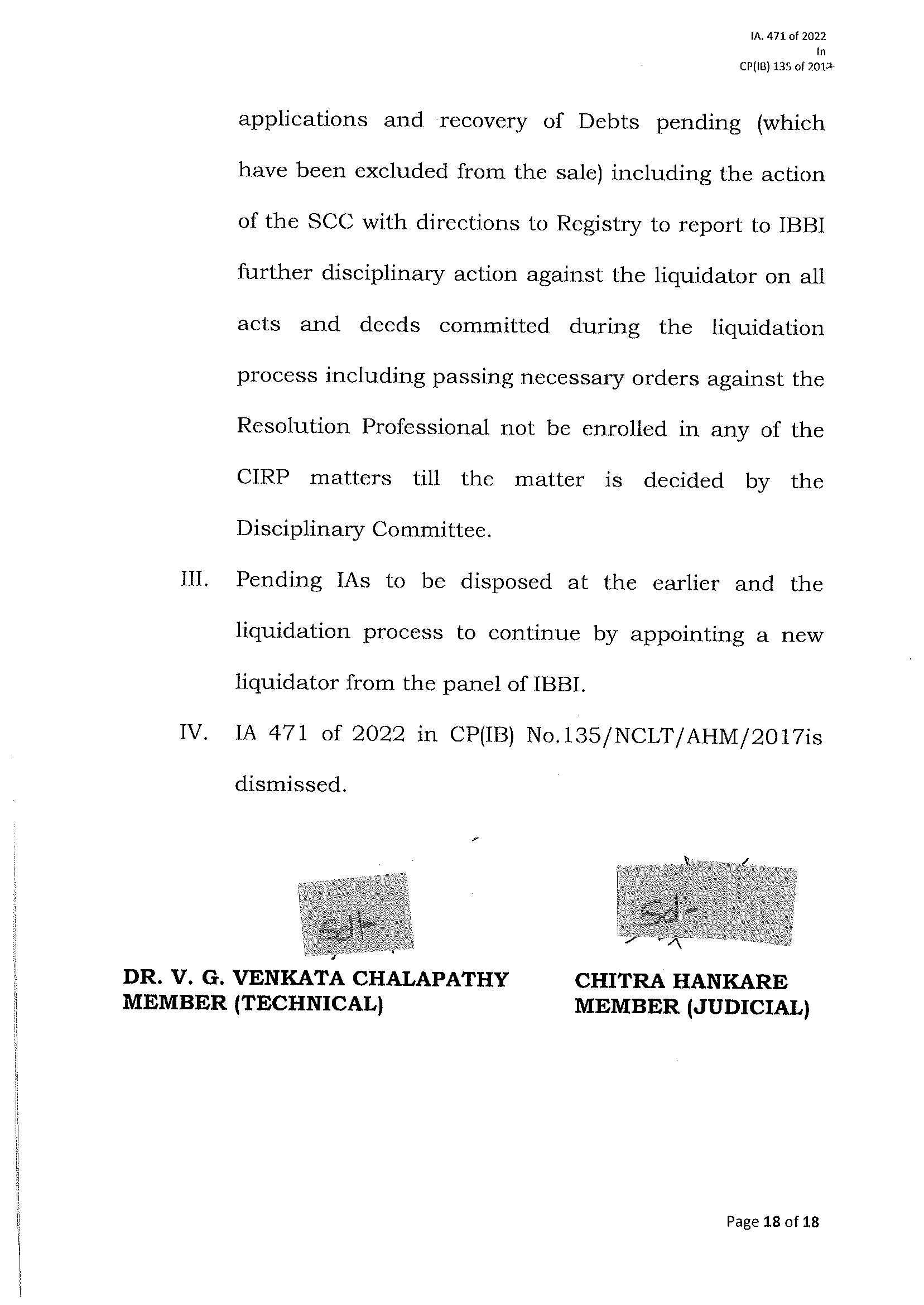 Exhibit reproduced from the original judgment