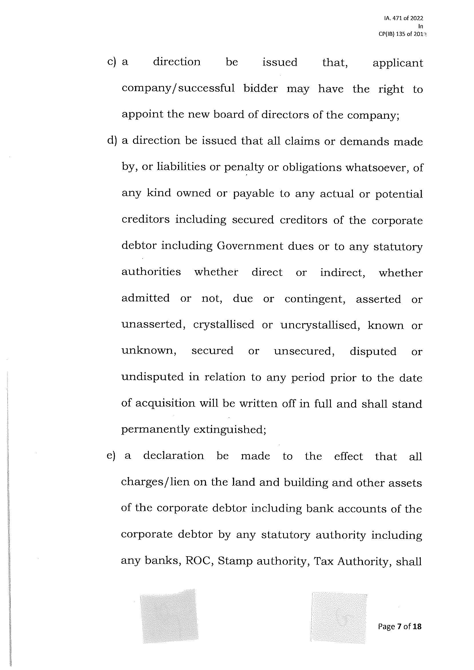 Exhibit reproduced from the original judgment