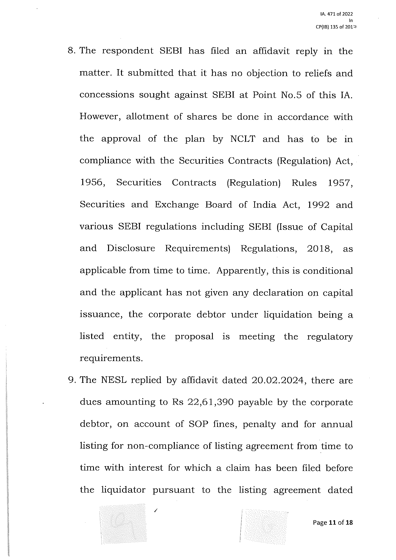 Exhibit reproduced from the original judgment