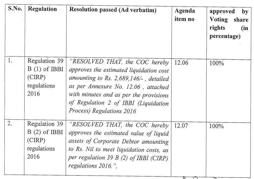 Exhibit reproduced from the original judgment