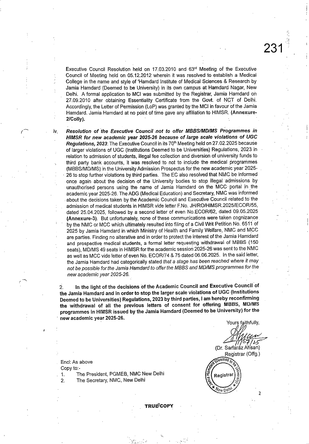 Exhibit reproduced from the original judgment
