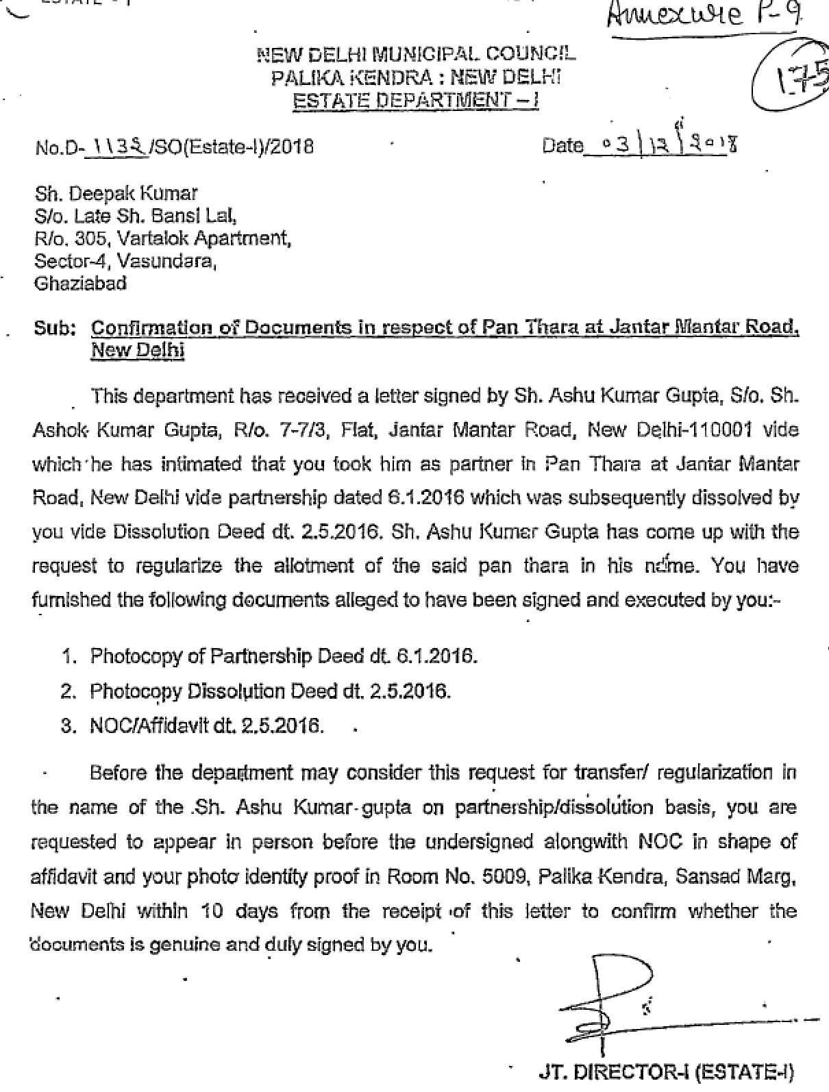 Exhibit reproduced from the original judgment