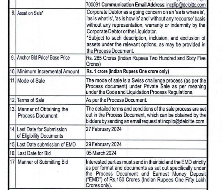 Exhibit reproduced from the original judgment