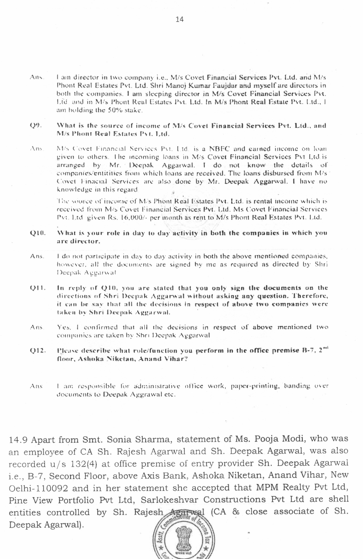 Exhibit reproduced from the original judgment