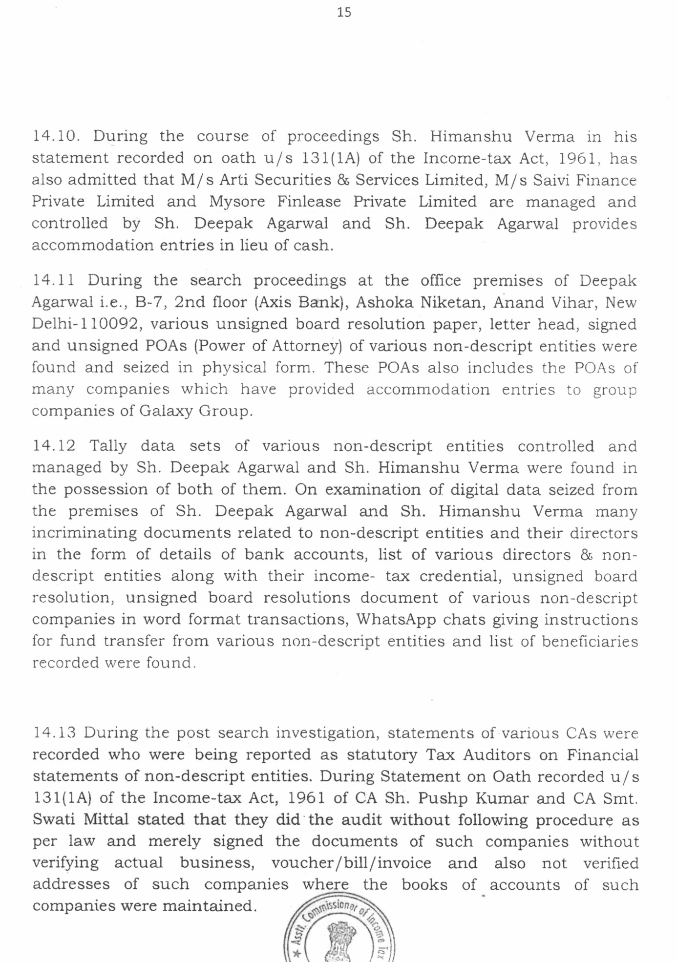 Exhibit reproduced from the original judgment