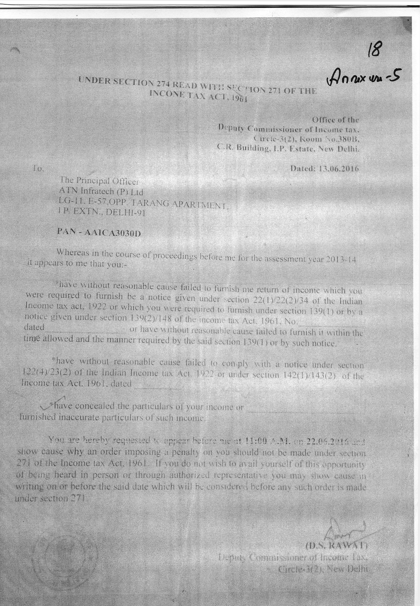 Exhibit reproduced from the original judgment