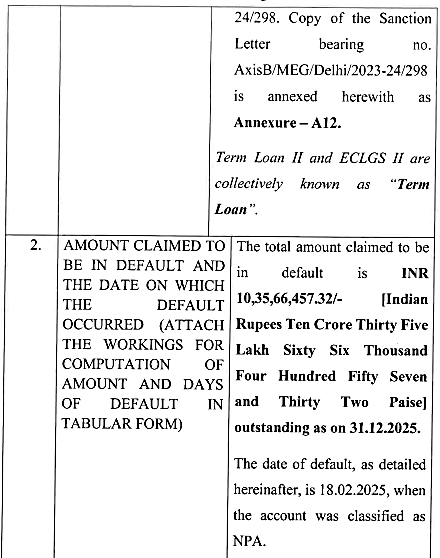 Exhibit reproduced from the original judgment