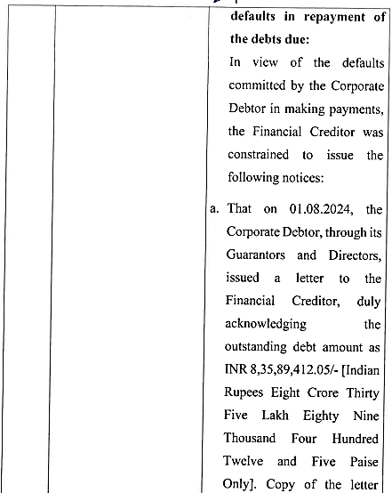 Exhibit reproduced from the original judgment