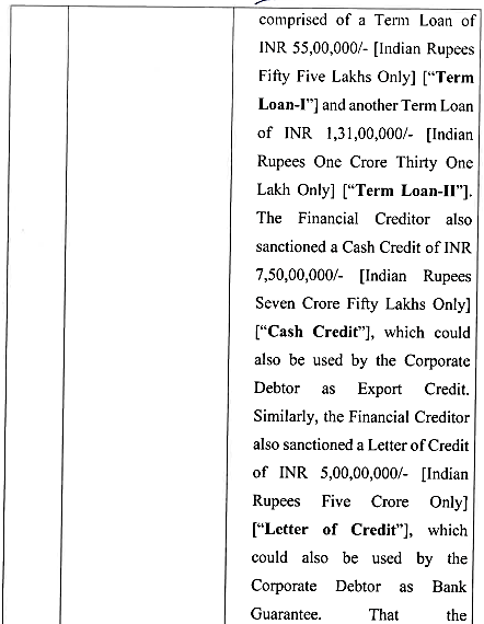 Exhibit reproduced from the original judgment