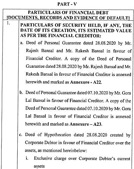 Exhibit reproduced from the original judgment