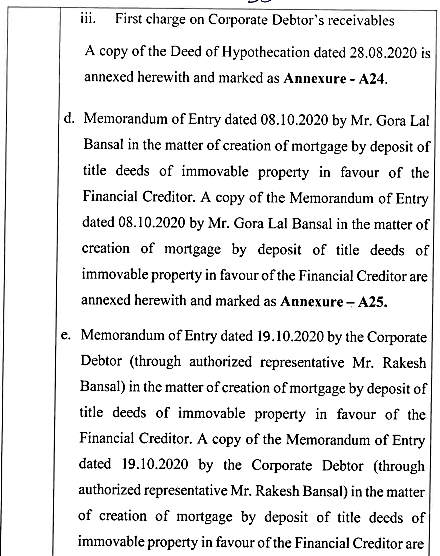 Exhibit reproduced from the original judgment