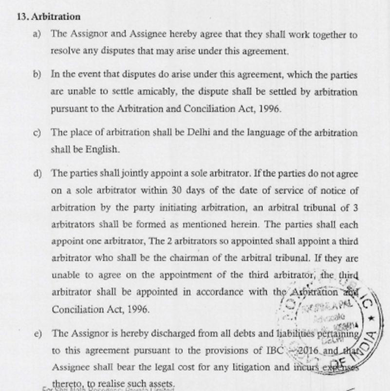 Exhibit reproduced from the original judgment