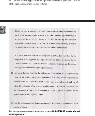 Exhibit reproduced from the original judgment