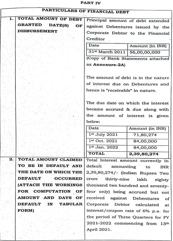 Exhibit reproduced from the original judgment