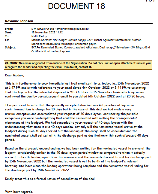 Exhibit reproduced from the original judgment