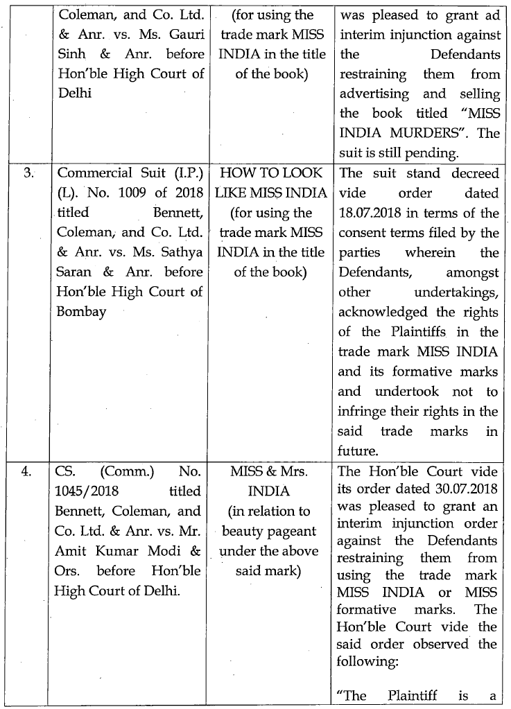 Exhibit reproduced from the original judgment
