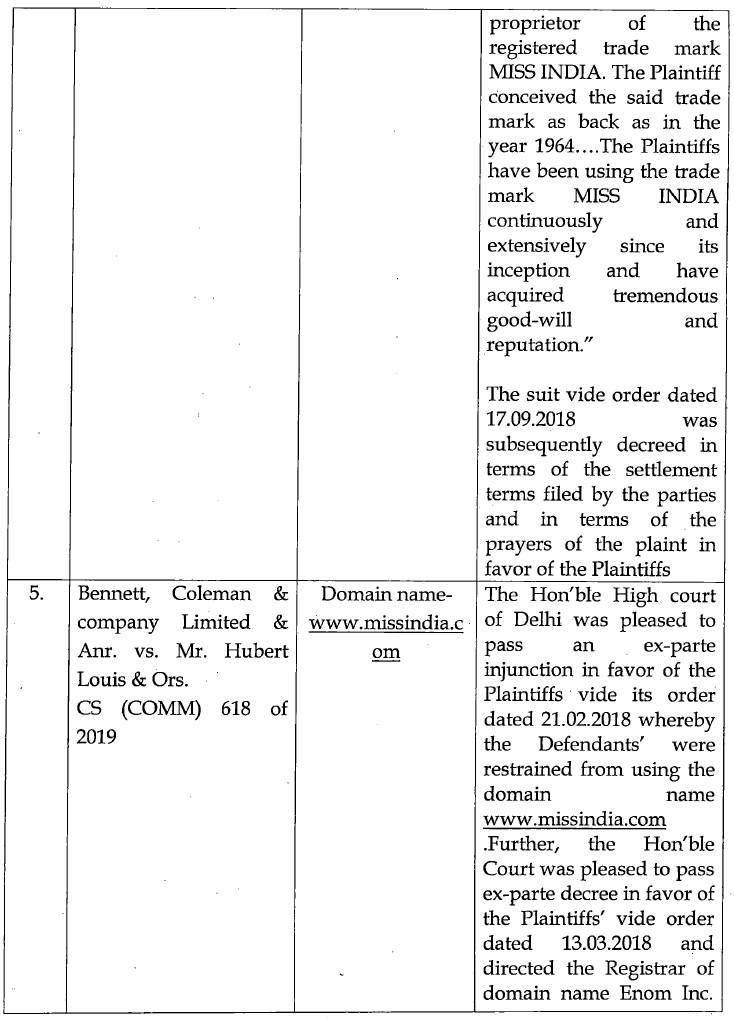 Exhibit reproduced from the original judgment