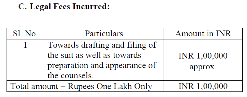 Exhibit reproduced from the original judgment