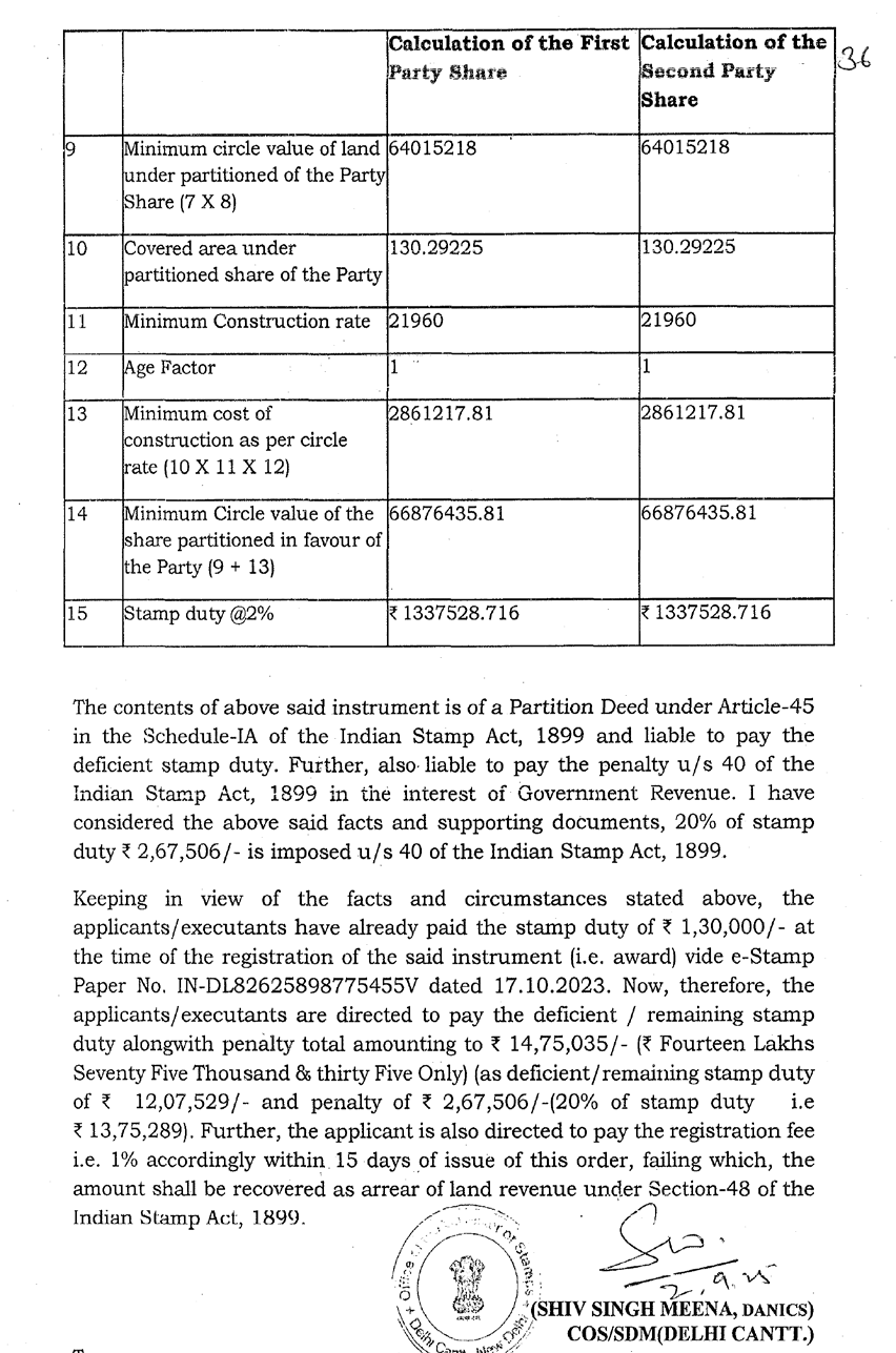 Exhibit reproduced from the original judgment