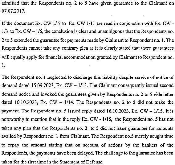 Exhibit reproduced from the original judgment