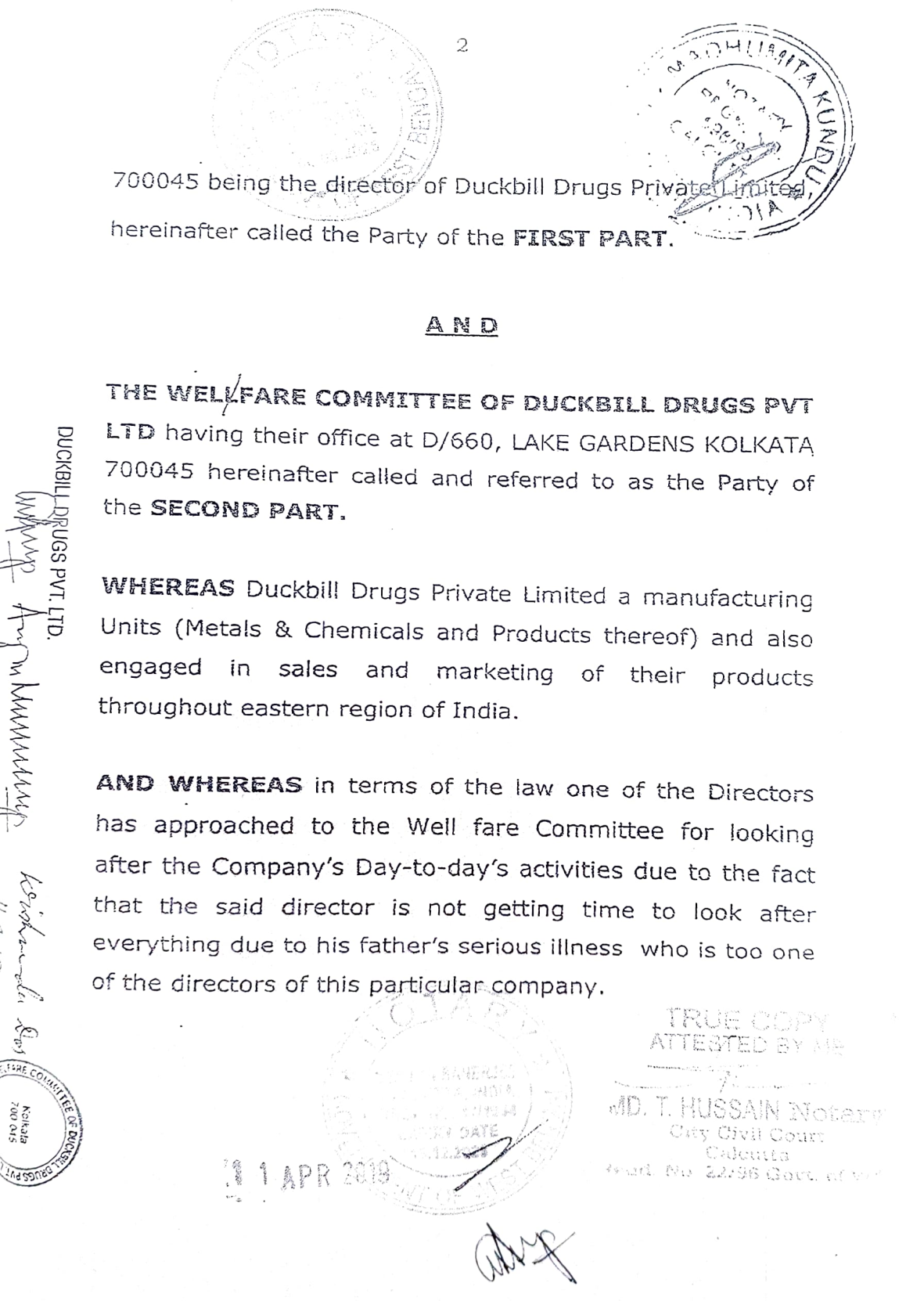 Exhibit reproduced from the original judgment