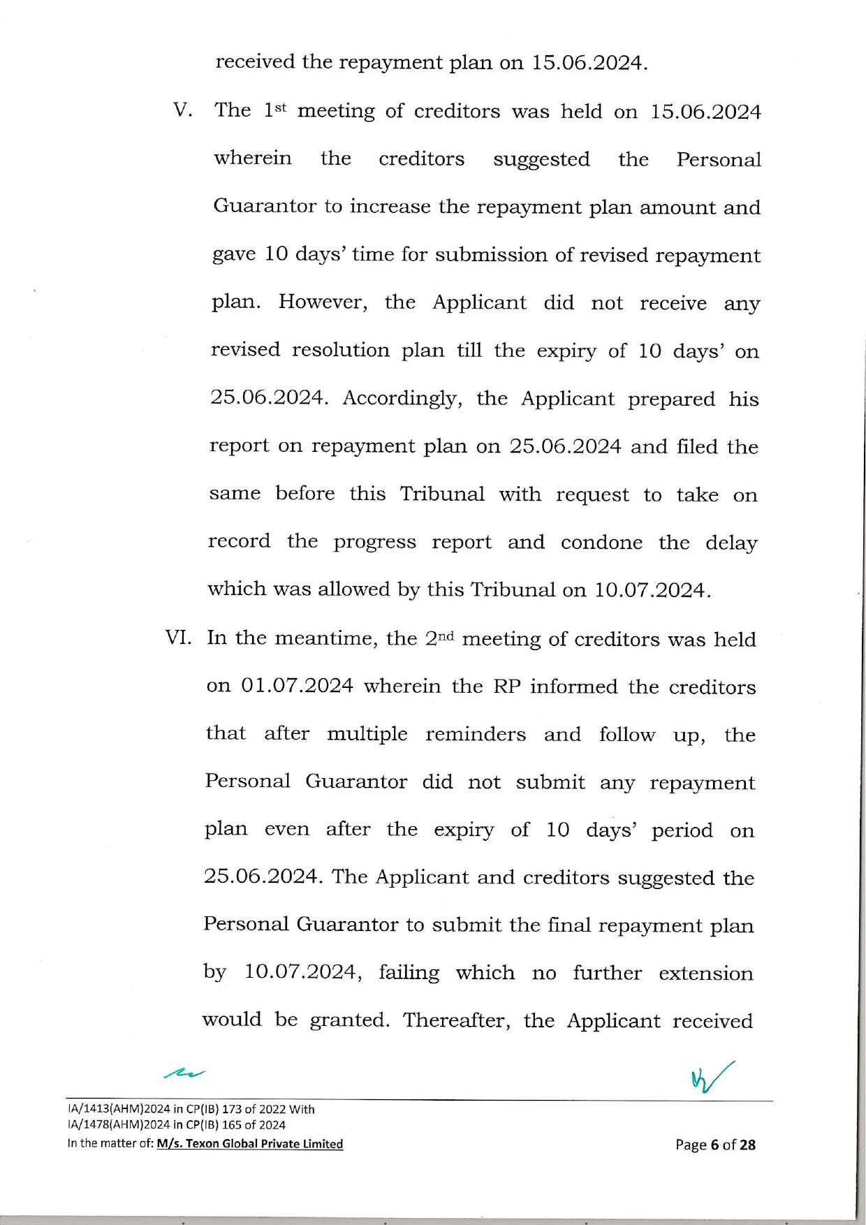 Exhibit reproduced from the original judgment