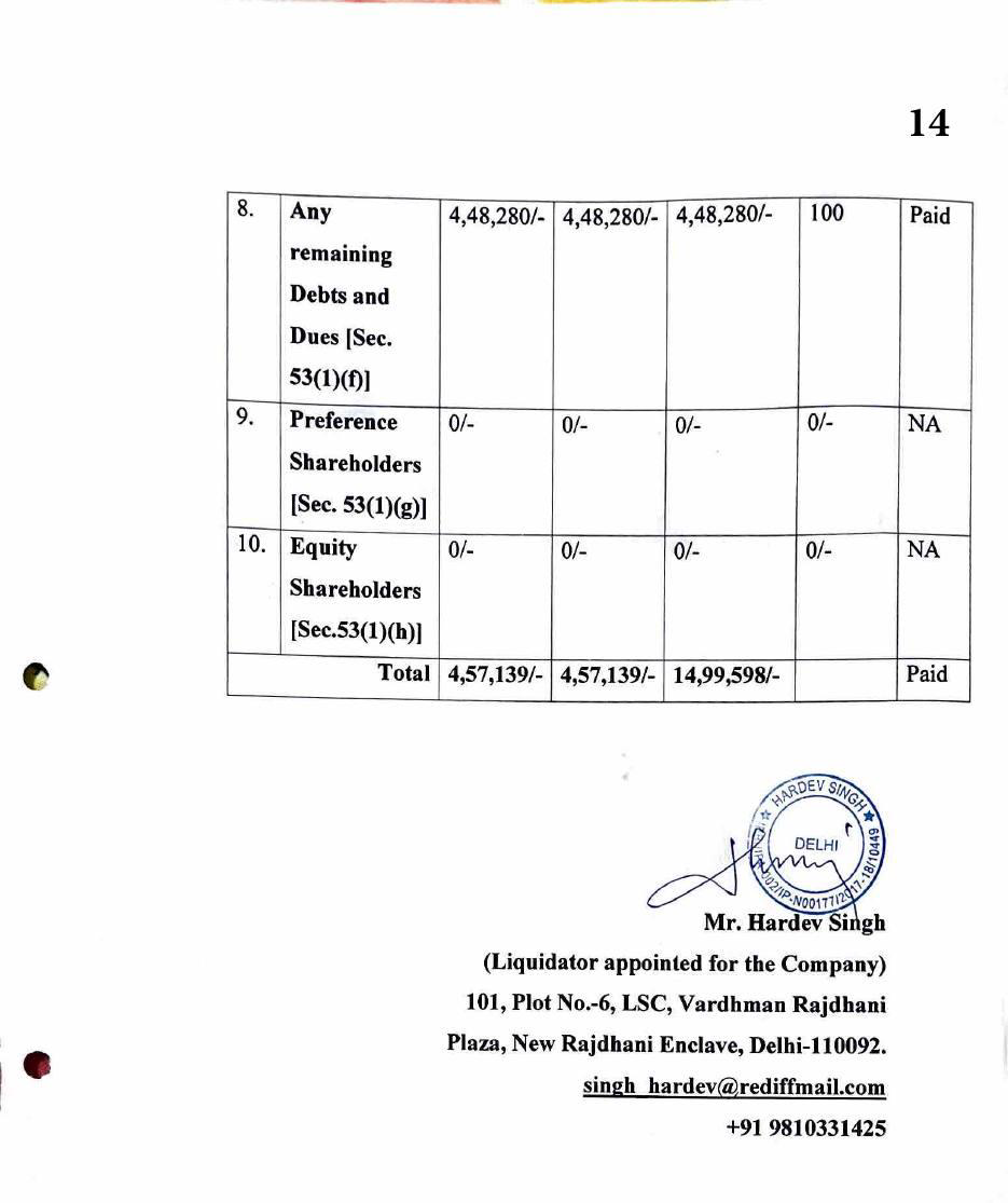Exhibit reproduced from the original judgment