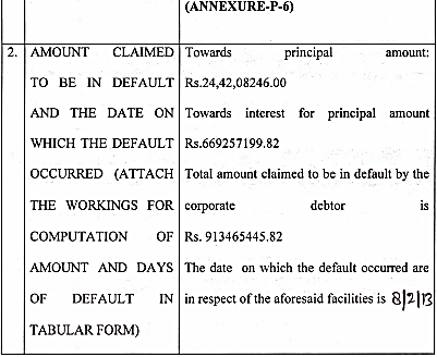 Exhibit reproduced from the original judgment