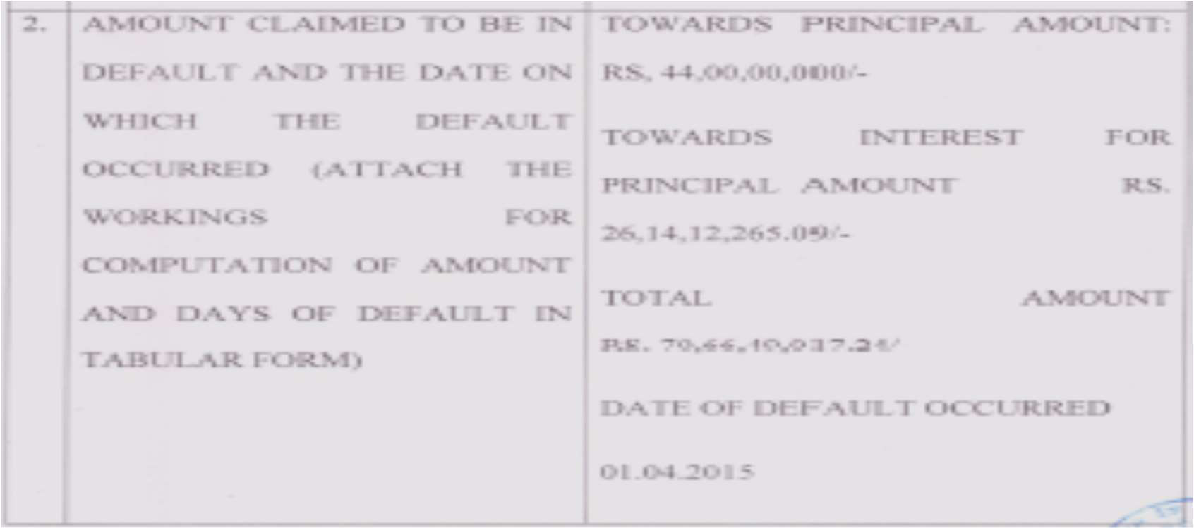 Exhibit reproduced from the original judgment