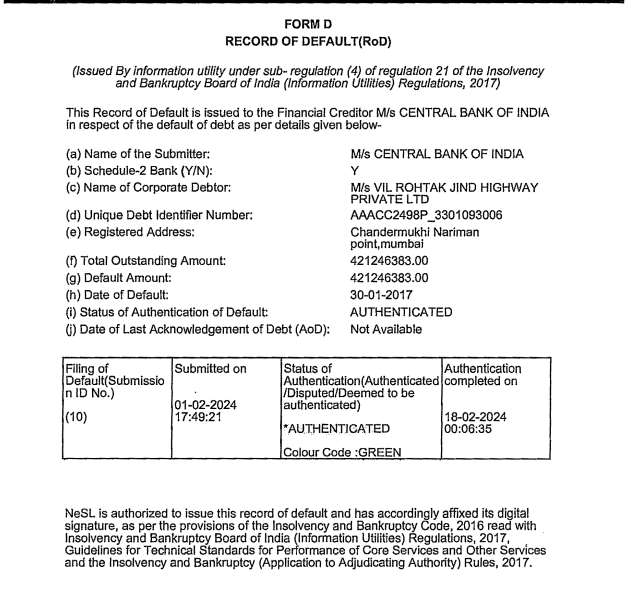 Exhibit reproduced from the original judgment