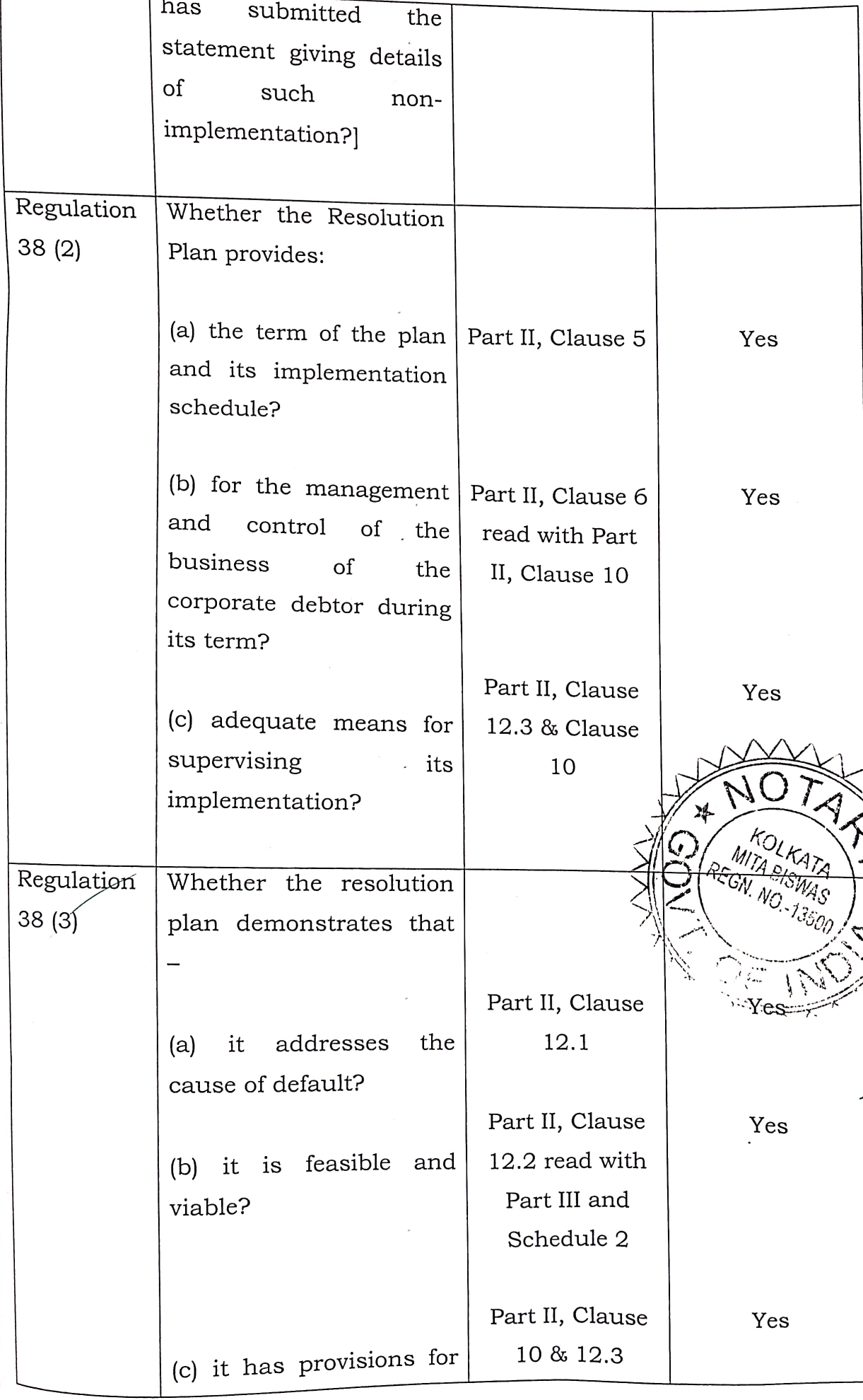 Exhibit reproduced from the original judgment