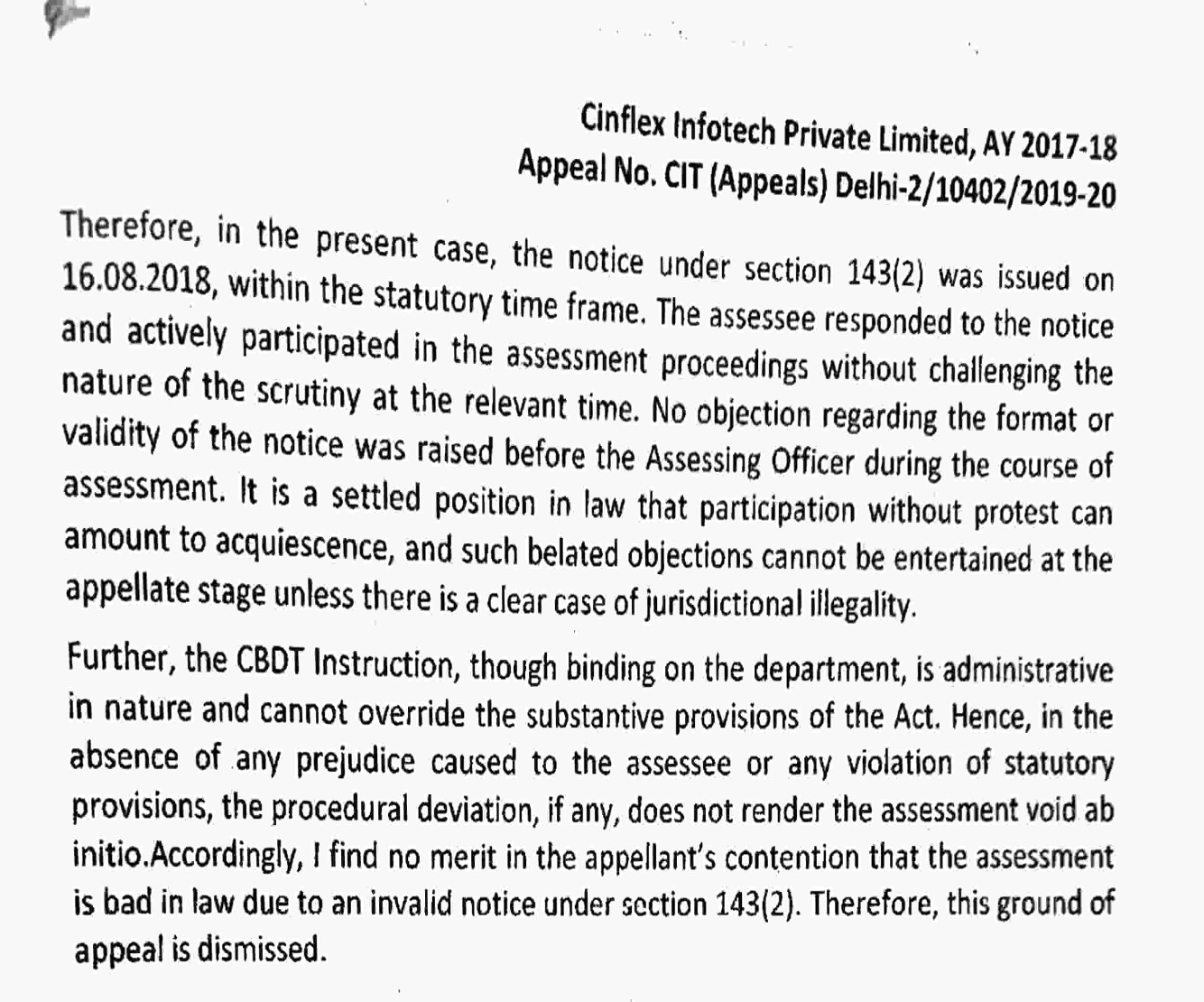 Exhibit reproduced from the original judgment