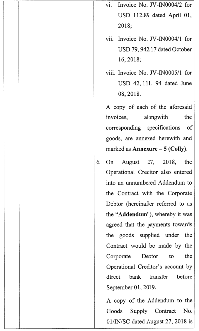 Exhibit reproduced from the original judgment